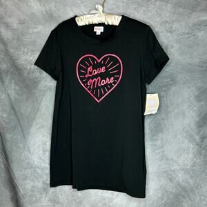 NEW Top T Shirt Women S Runs Large Lularoe Heart Logo Streetwear Comfy Packable